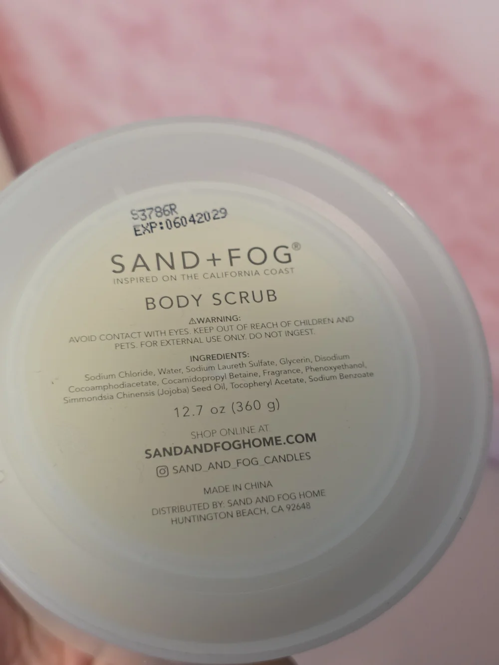 Sand + Fog Positano Body Scrub -12.7oz